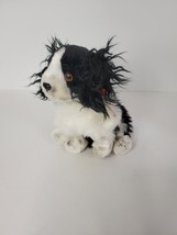 Vintage TY Beanie Babies Frolic the Dog Black and White Cocker Spaniel Dog - £12.69 GBP