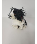 Vintage TY Beanie Babies Frolic the Dog Black and White Cocker Spaniel Dog - £12.63 GBP