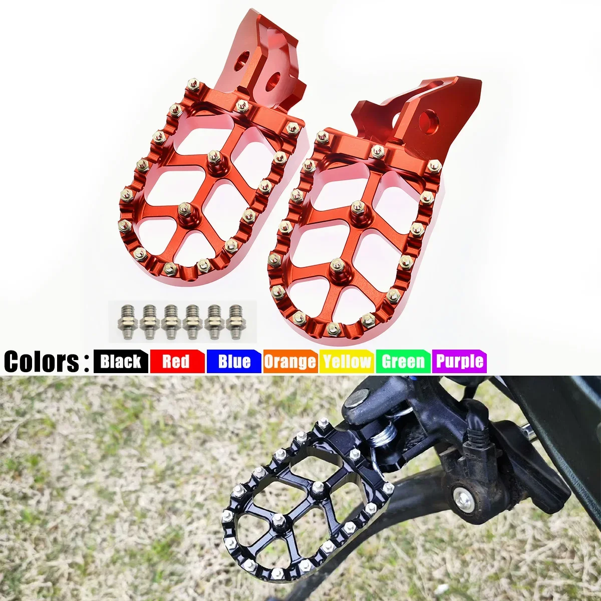 Bike Footrest Footpegs Foot Pegs Rests Pedal For Sur-Ron Surron UltraBee - $46.41