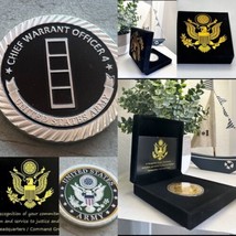 Army Chief Warrant Officer 4 Challenge Coin With Special Velvet Case - £21.35 GBP