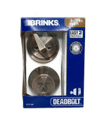 Brinks Single Cylinder Deadbolt Lock 2717-109 Keyed On One Side Antique Brass 20 - $14.97