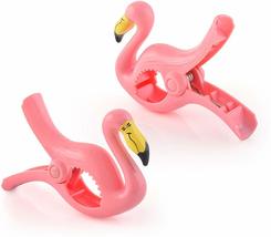 Flamingo Beach Towel Clips Jumbo Size for Beach Chair, Cruise Beach Pati... - $164.21 MXN