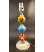 Gargoylery Studios Stacked Glass Spheres MCM Table Bedside Lamp 13&quot; Signed - $38.00