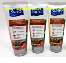 3 x Suave Nourishing Smoothing Skin Cocoa Butter, Shea Hand &amp; Body Lotion 3 ozEa - £15.81 GBP
