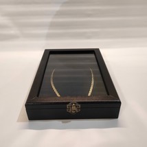 Box for Necklaces, Collier Female Jewelry (Wood Black) - £42.96 GBP