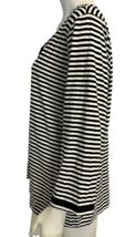 Talbots Woman Black &amp; White Striped Scoop Neck 3/4 Sleeve Top Size 3X NWT - £45.16 GBP