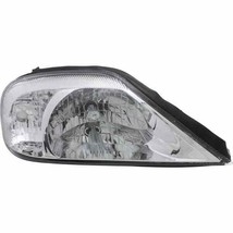 Headlight For 00-02 Mercury Sable Passenger Side Chrome Halogen With Clear Lens - $129.64
