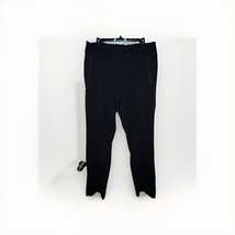 Lululemon Women Black Athletic Straight Leg Pull On Pants XXL Zip Pocket... - $28.00