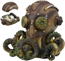 Ebros Steampunk Submariner Octopus Kraken Soldier Decorative Stash Jewel... - $49.99