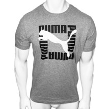 Nwt Puma Msrp $40.99 Out Of The Box Tee Men&#39;s Gray Short Sleeve T-SHIRT Size M - £16.53 GBP