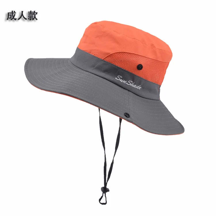 New Parent-child Fishing Hat Outdoor UV Protection UPF 50+  Hat Bucket Hat Women - £100.82 GBP
