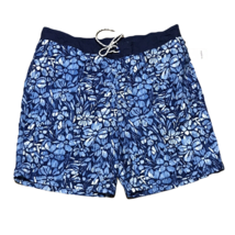 Goodfellow NWT Board Shorts Swimsuit ~ Sz XXL ~ Blue ~ Stretchy Waist - £15.63 GBP