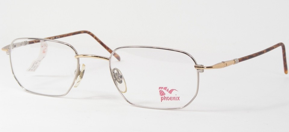 Vintage Phoenix LF 340 PG Gold /Silver UNIQUE RARE EYEGLASSES 49-19-135m... - $57.31