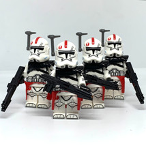 PLTOYS 4x Clone BARC Trooper Minifigures Star Wars Clone Troopers  Minifigure Cu - £22.72 GBP