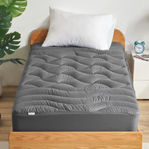 SLEEP ZONE Cooling Twin Mattress Topper for Single Bed, Premium Zoned Cool Mattr - £36.23 GBP