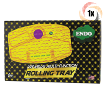 1x Pack Endo Multi Function Rolling Tray Grinder &amp; More | Yellow &amp; Purpl... - £34.59 GBP