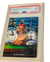 Marvel Masterpieces Comic Card Sky Box 1992 PSA 9 Daredevil Kingpin #43 rookie  - £395.64 GBP