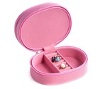 Bey Berk  Pink Leather Two Level Jewelry Case Multi Level - £51.91 GBP