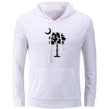 Palm Tree with Moon Print Sweatshirt Unisex Hoodies Graphic Hoody Hooded Tops - £21.04 GBP