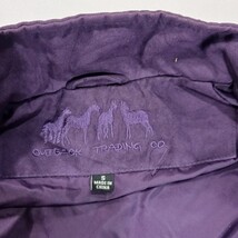 Outback Trading Co. Ladies Purple Microsuede Grand Prix Quilted Vest Size Small  image 3