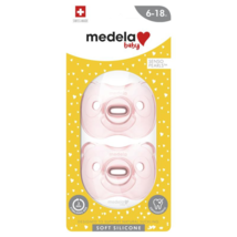 Medela Soft Silicone Duo Girl Pink Soothers 6-18 Months - £62.28 GBP