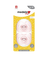 Medela Soft Silicone Duo Girl Pink Soothers 6-18 Months - £61.03 GBP