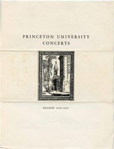 Princeton University Concerts 1940-1941-1942 Programs Trapp Family Ezio ... - $17.82