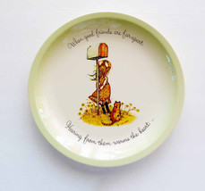 Holly Hobbie 1970s Collectors Edition Plate When good friends are far apart Hear - £14.08 GBP