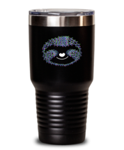 30 oz Tumbler Stainless Steel Insulated Funny Sloth Face Autism Awareness  - £23.41 GBP