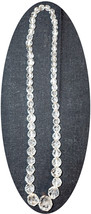Russian Rock Crystal Graduated Faceted Bead Necklace 20&quot; - £23.90 GBP