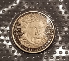 GERMANY 5 MARK PROOF CUNI COIN 1983 MARTIN LUTHER PROOF SEALED MINT BLISTER - $37.01
