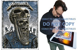 Emek Golan signed Metallica gig poster 8x10 photo COA exact proof autograph - £190.79 GBP