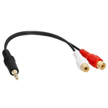 Cmple - 3.5mm Mini Plug to 2 RCA Jack Gold Plated Y Adapter, 3.5mm Male to 2 RCA - £10.19 GBP