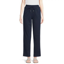 Time and Tru Women&#39;s Pull-on Knit Pants Navy Stripe - Size Small (4-6) - £15.73 GBP