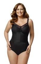Women&#39;s Longline Softcup Bra ~ Elila 5001 Black ~ Cup Sizes C to G - $78.00