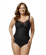 Women&#39;s Longline Softcup Bra ~ Elila 5001 Black ~ Cup Sizes C to G - $78.00
