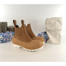 Stella McCartney Cuoio Vegan Leather Chain Sole Chelsea Duck Bootie Boots 36 NIB - £337.56 GBP