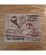 Vintage Issue One 1981 Pigeons of the World Diane Jacky 12 Month Wall Ca... - $24.63