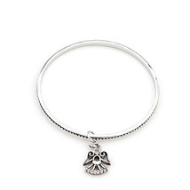 Solitaire Angel Charm Bangle - $639.48 MXN