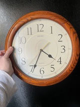 Used Seiko wall clock battery operated  - $25.00