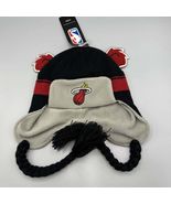 Miami Heat Hat Toddler Gray Black NBA Earlap Beanie Cap New - $17.98 CAD