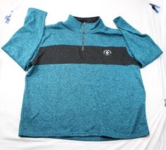 Atlas For Men Canadian Wildlife Team 5XL Pullover Half-Zip Sweater Polye... - $13.30