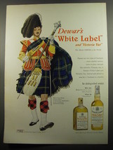 1951 Dewar&#39;s White Label Scotch Ad - Dress of Drum Major Gordon Highlanders - £15.01 GBP