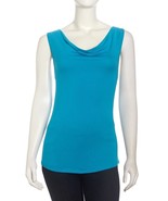 NWT Women&#39;s Laundry by Shelli Segal Turquoise Cutout-Back Shirt Top Sz L... - £15.95 GBP