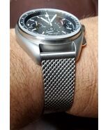20mm Braided Stainless Mesh Band For Bulova Lunar Pilot No Time To Die 007 - $119.00