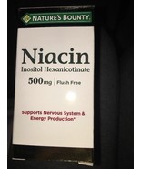 Natures Bounty Niacin Inositol Hexanicotinate 500Mg Flush Free 50 Capsules - £11.73 GBP