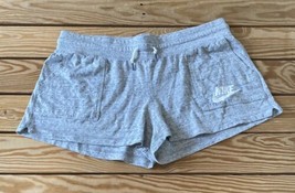 Nike Women’s sweat shorts size L Grey H4 - £11.57 GBP