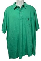 Johnnie O Shirt Mens Mint Green Short Sleeve Polo Shirt Sz XXL Surf Beach Golf - £19.10 GBP