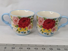 Pioneer Woman Sweet Rose Mug Cup Lot of 2 - £12.14 GBP