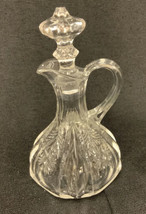 Glass Cruet/ Decanter With Stopper And Handle - $17.06